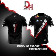 JERSEY G2 E SPORT 2022 GAME DOTA 2 WILDRIFT LOL CSGO (Free Request Nickname)