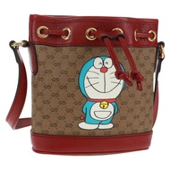 GUCCI Micro GG Supreme哆啦A夢聯名包 PVC 米色 647801 正品 166733SAM