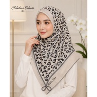 [Part FA] Tudung Bawal Fabulous Colours Cotton Premium Printed Bidang 45 Laser Cut - Square Hijab Bw