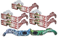 Christmas 3D Glasses - Holiday Eyes (R) Candy Cane Christmas Glasses 6 Pair Variety Pack -5 Candy Ca