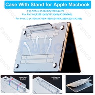 Protective Case with Stand for MacBook Air13.3 A1932/A2179/A2337/Air13.6 A2681/3113/A3240 Hard Shell