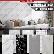 L:60CM X 30CM [[ STORM MARBLE ]] 3D WALL PAPER 3D WALLPAPER 3D WALL STICKER 3D FOAM WALLPAPER 3D WAL