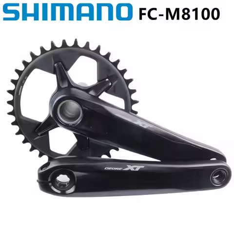 SHIMANO XT M8100 M8120 12s MTB Crankset Mountain Bike 170mm 175mm 32T 34T 36T Chainring MT801 Bottom