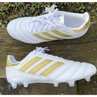 Each Image Is a Ball. 1 FG Football Boots White/Gold New Style Men's Football Laces Box KK1D