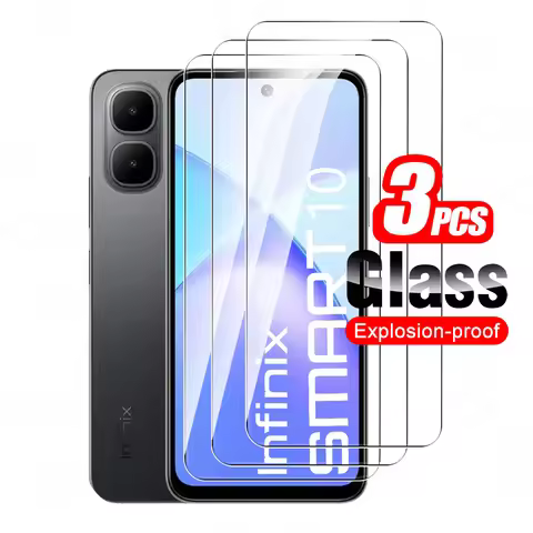 3Pcs Glass For Infinix Smart 10 Tempered Glass InfinixSmart10 HD Smart10 Plus 10HD 10Plus 4G Screen 