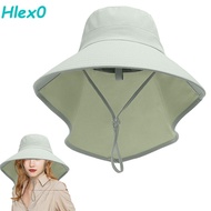 Ice Silk Wide Brim Sun Hat Women Sun Protection Cap UV Protection Sun Hat Neck Shawl Mountaineering Fisherman Hat