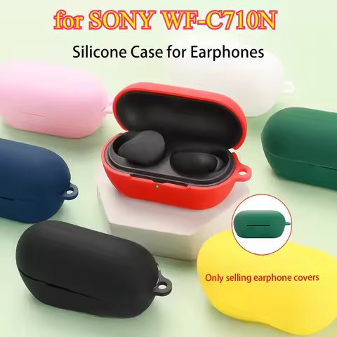 For SONY WF-C710N Case Non-slip Silicone Wireless Bluetooth Earphones Cover for sony C710N Charging 