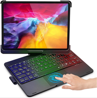 {hot} 360 Screen Rotate MD Touchpad Keyboard with Case for 2022 ipad Pro 12.9inchIpad mini 6 8.3 202