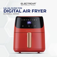 Electrova New Digital Ecowell Series Premium Large Air Fryer (5.5L)