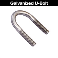 TheNutHouse 10mm Galvanized U-Bolts U Bend Screws GI U Shaped Bolt