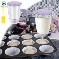 Pancake Batter Dispenser 30.43 oz Handheld Batter Dispenser with Squeeze Handle and Measuring Marks 