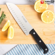 มีดทำครัวสแตนเลส มีดอเนกประสงค์ครอบจักรวาล Santoku Knife (7 นิ้ว) คมกริบ เกรดพรีเมี่ยม ราคาถูก ยี่ห้