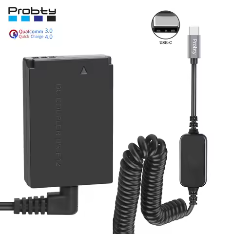 LP-E12 LPE12 ACK-E12 USB TYPE-C Cable Dummy Battery DR-E12 PD Adapter for Canon EOS M2 M10 M50 M100 
