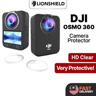 (MY) LionShield DJI Osmo 360 Camera Lens Protector – 9H Hardness Tempered Glass, HD Clear, Protectio