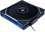 LIANLI 140mm ARGB Case Fan UNI FAN TL LCD Wireless 140 BK Single Pack 2.4 GHz Wireless 1.6 inch LCD 