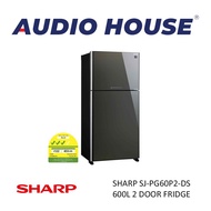 SHARP SJ-PG60P2-DS 600L 2 DOOR FRIDGE *** 2 YEARS WARRANTY FOR PARTS 10 YEARS FOR COMPRESSOR ***
