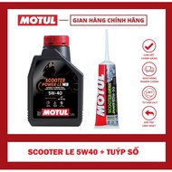 COMBO SCOOTER OIL MOTUL SCOOTER POWER LE 4T 5W40 + MOTUL SCOOTER GEAR 80W90 120ML