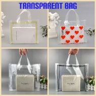 ( 1 PCS ) Transparent Bag Bekal makanan Transparent Goodies Bag DoorGift Hadiah Beg