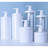Plus 2 Bottles Of Stickers Pump Bottle Wide Neck Shape Size 300 450 500 600 800 1000 1200 ml.