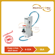 ABB อุปกรณ์ป้องกันไฟฟ้ารั่ว กันดูด ชนิด RCBO Type AC 1-Pole มีทั้งพิกัด 6kA (DSE201C6AC30-DSE201C32A