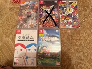 Switch 遊戲/ switch game (三國無雙, 鬼滅之刃, 炸彈人, 空氣閱讀, 牧場物語)
