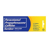 Saridon Triple Action Paracetamol + Propyphenazone + Caffeine 250mg/150mg/50mg Tab Pack of 10s