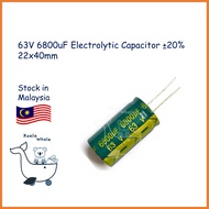 63V 6800uF Electrolytic Capacitor Kapasitor ±20% 22x40mm
