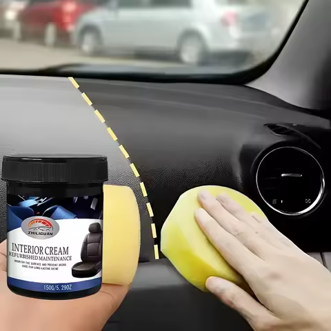 Crystal transparent automotive plastic repair agent - car interior and panel renewal wax coating, au