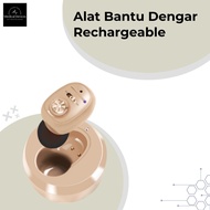 Alat Bantu Dengar cas charger pendengaran telinga original hearing aids mini alat pendengar telinga