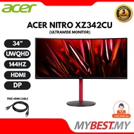 ACER NITRO XZ342CUP 34" UWQHD 1ms 144HZ ULTRAWIDE CURVE LED GAMING MONITOR