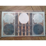 × Uang kuno 500 gulden seri wayang tahun 1938 repro souvenir