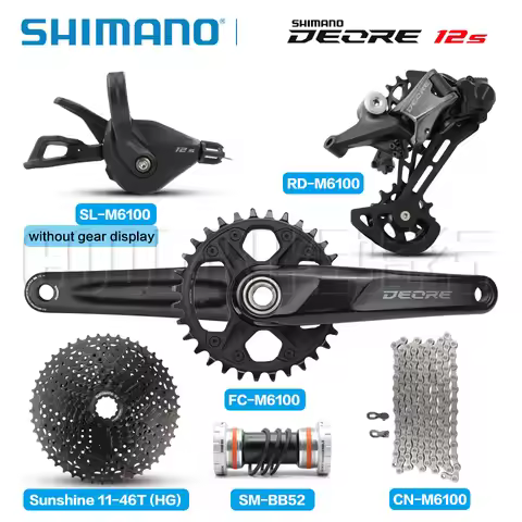 Shimano Deore M6100 12s Groupset M6100 Crankset SL-M6100 RD-M6100 CS-M6100 SunShine Cassette Sprocke