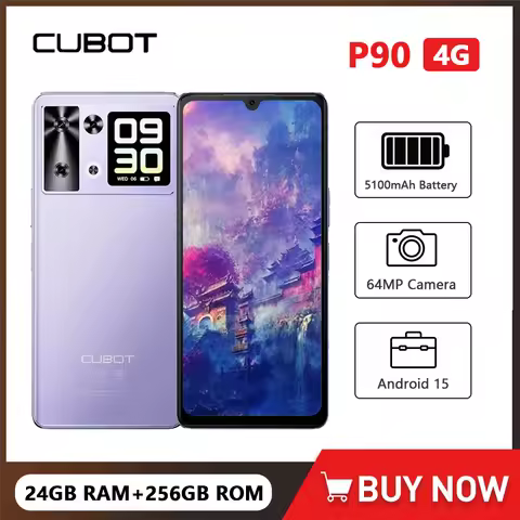 Cubot P90 Smartphone Android G100 Octa-core 2.2GHz Dual Speakers 24GB+256GB Mobile Phone 6.88" 120Hz