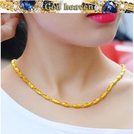 916 gold necklace men's slub chain real gold necklace gold jewelry jewelry