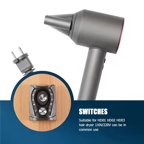 A55X-For Dyson Supersonic Hair Dryer HD01/HD02/HD03 Universal Power Switch Button Button Rubber Pad 