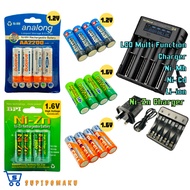 Powerful 1.6V AA Rechargeable Battery & Charger / NiZn Charger / NiCd Charger / Tamiya Mini 4WD / RC