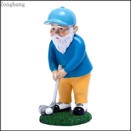 Zone Golfing Gnomes Decoration Hand-painted Garden Gnomes Funny Outdoor Resin Statue Gnomes Figurine