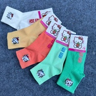 Children's Socks 3 Years Old to 10 Years Old Hello Kitty Mid-cut Socks for Girls (Size 3 - 10 years 