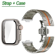 สาย + เคส สําหรับ Huawei Watch Fit 4 Pro สายนาฬิกาข้อมือสเตนเลส ไทเทเนียม พร้อม ลักษณะอัพเกรดเป็น Ul