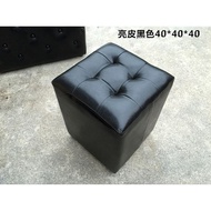 Wax Simple Sitting Bench Pier Stool Stool Sofa Oil Leather Square Stool Creative Fitting Room Low St