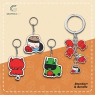 GANTUNGAN Keychain Acrylic Keychain/ ROBLOX FORSAKEN - SILLY C00LKIDD PACK