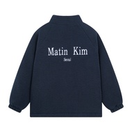 แจ็คเก็ตขนแกะปุ่ม Matin Kim สำหรับผู้หญิง ฤดูใบไม้ร่วง/ฤดูหนาว แจ็คเก็ตขนแกะปุ่มแบบหนาสำหรับผู้ชาย เ