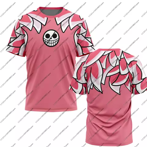 Men Kids Male Children Doflamingo One Piece T Shirt Streetwear Casual Sportswear Tee Teenager Top So