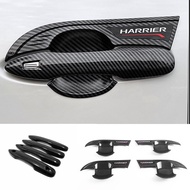 For TOYOTA HARRIER 2021-2023 carbon fiber pattern car door handle bowl cover trim,HARRIER outer door handle garnish