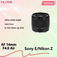 Viltrox 14mm F4 Air AF Auto Focus Full Frame Ultra-wide-angle STM Lens For Sony E Nikon Z