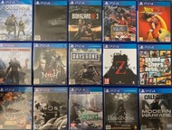 PS4 Games God of war 戰神 FF7 remake Biohazard re 3 海賊無雙4 龍珠 kakarot 刺客 維京 仁王 完全版 Days gone World war z GTA 機戰30 對馬戰鬼 絕體絕命都市4 Bloodborne old hunter Cod MW modern warfare