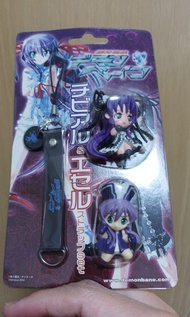 2004年 Nitroplus x 角川書店 限定 斬魔大聖 機神咆吼 Demonbane 萌Q版系列 mini big head figure 女角公仔吊飾2款 連手機繩 配飾 1套 fate st