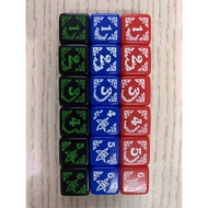 16mm Square Angle Arkham Game Dice, Arkham Horror Game D 6 Pieces Set
