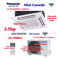 Panasonic Mini Cassette 2.5hp Aircond CS-PV24RB4H-1 & CU-PV24RB4H-1 (Panel CZ-BT20HW-1) 4-Way Ceilin