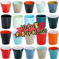 water bottle blender bottle melamine cup imitation porcelain beverage cup plastic anti-fall mug hotel hotel tea cup commercial hot pot special tableware